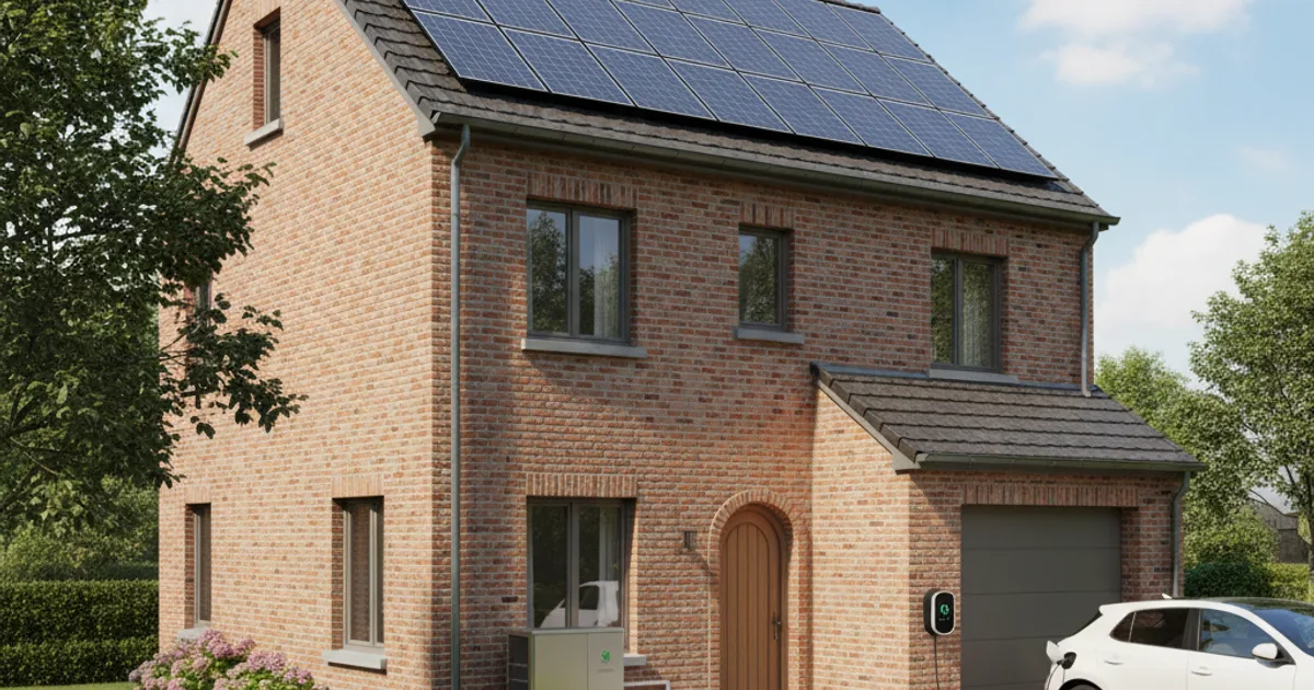 Alle subsidies en premies voor energie in Vlaanderen 2026 Belgische woning met zonnepanelen, warmtepomp en laadpaal